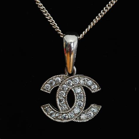 sterling silver fake chanel log chain|chanel double layer chain.